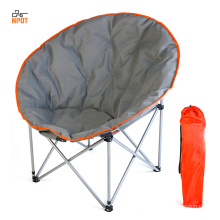 NPOT Rouded Saucer Easy Assembly Portable Oversize King size foldable outdoor chair camp chair